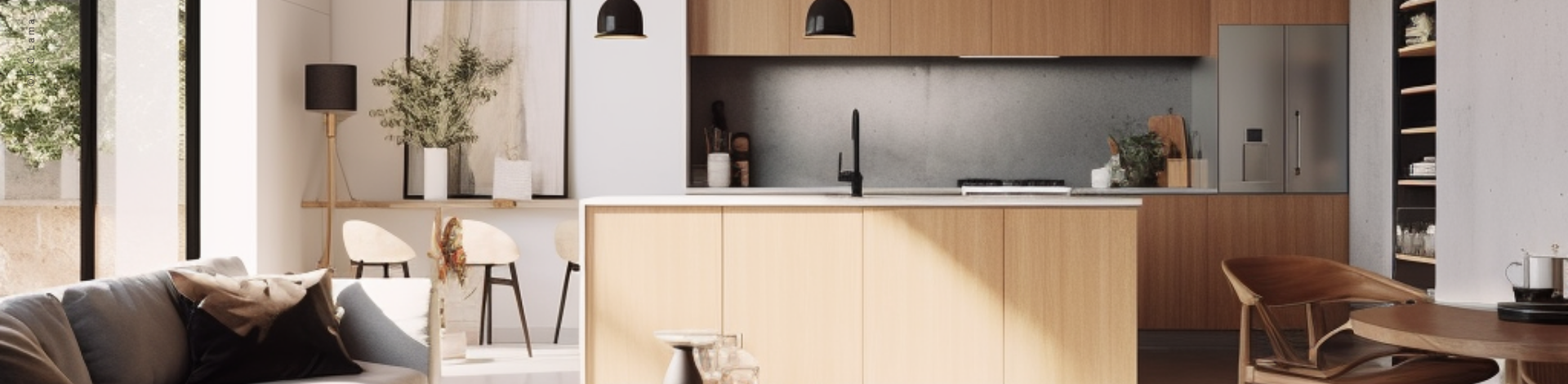 cucina rifinita in legno